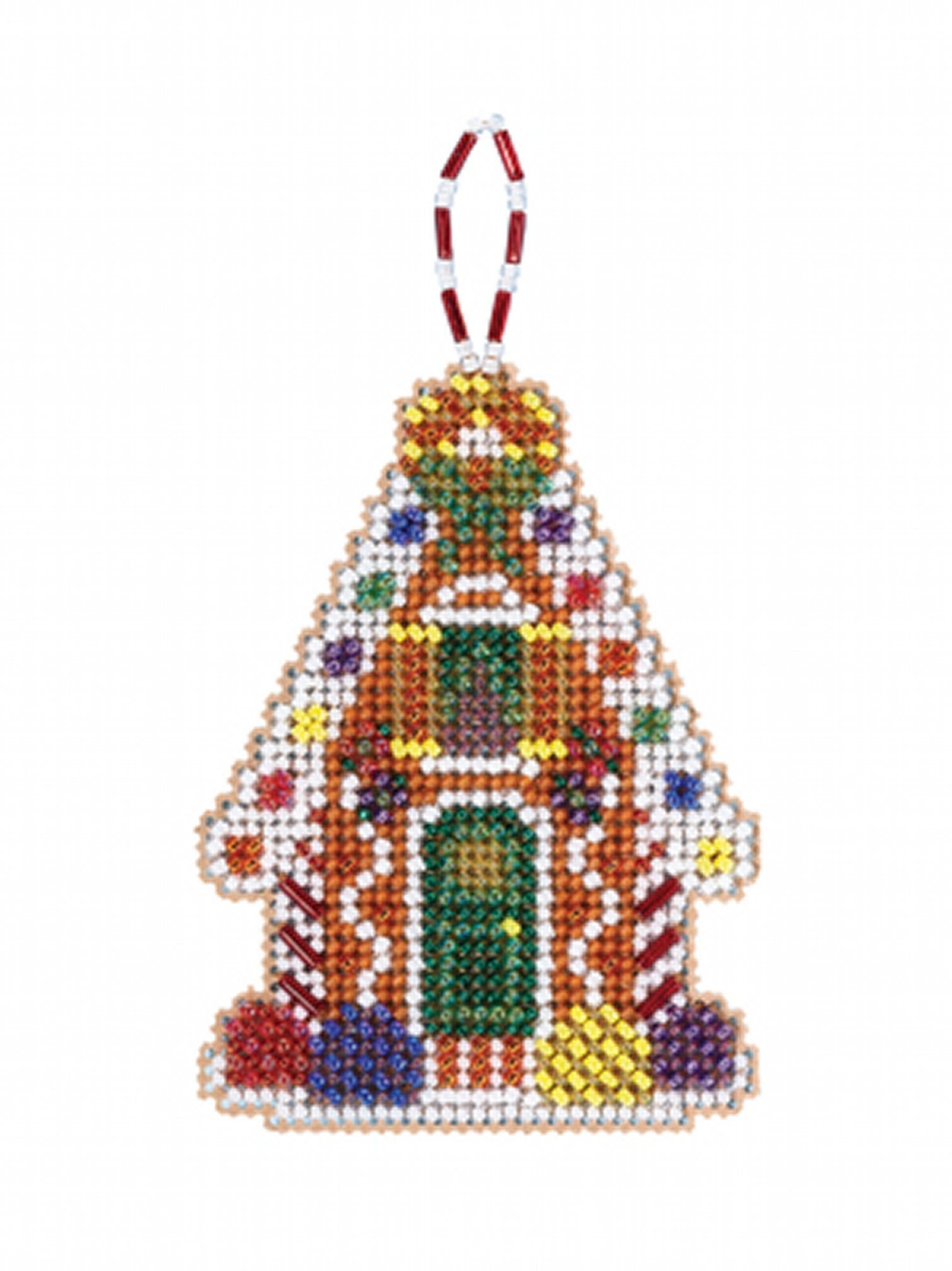 Gingerbread Lad Cross Stitch Ornament Kit Mill Hill 2021 Beaded Holiday  MH212111 