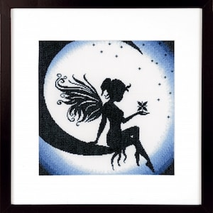 Lanarte Fairy on the Moon counted cross stitch kit
