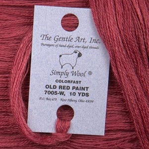 Old Red Paint 7005W - The Gentle Art SIMPLY WOOL Threads Old Red Paint 7005W - 10 yard skein