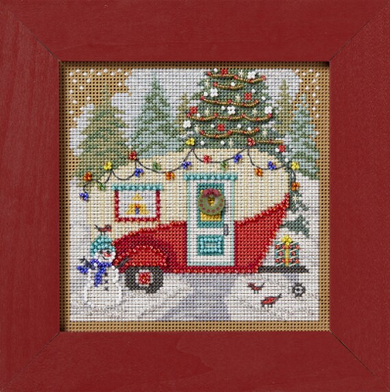 Mill Hill North Pole Cross Stitch Kit - Winter Series With Buttons & Beads