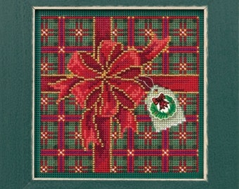 Mill Hill Buttons & Beads Winter Series Season of Giving MH14-1936 Counted Cross Stitch Kit with JABC button