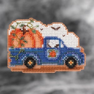 Mill Hill Autumn Harvest Collection Ornaments Pumpkin Delivery MH18-2124 Beaded Counted Cross Stitch Kit