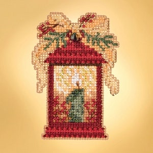 Mill Hill Winter Holiday Collection, Christmas Lantern MH18-1934 Ornament Counted Cross Stitch Kit