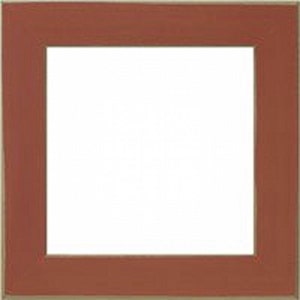 May include: A red picture frame with a gold border.