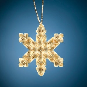 Mill Hill Beaded Holiday, Victorian Snowflake MH21-2014 Christmas Ornament Counted Cross Stitch Kit