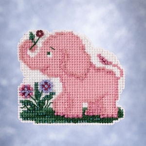 Mill Hill Spring Bouquet Collection Ella Phant MH18-2113 Ornament Beaded Counted Cross Stitch Kit
