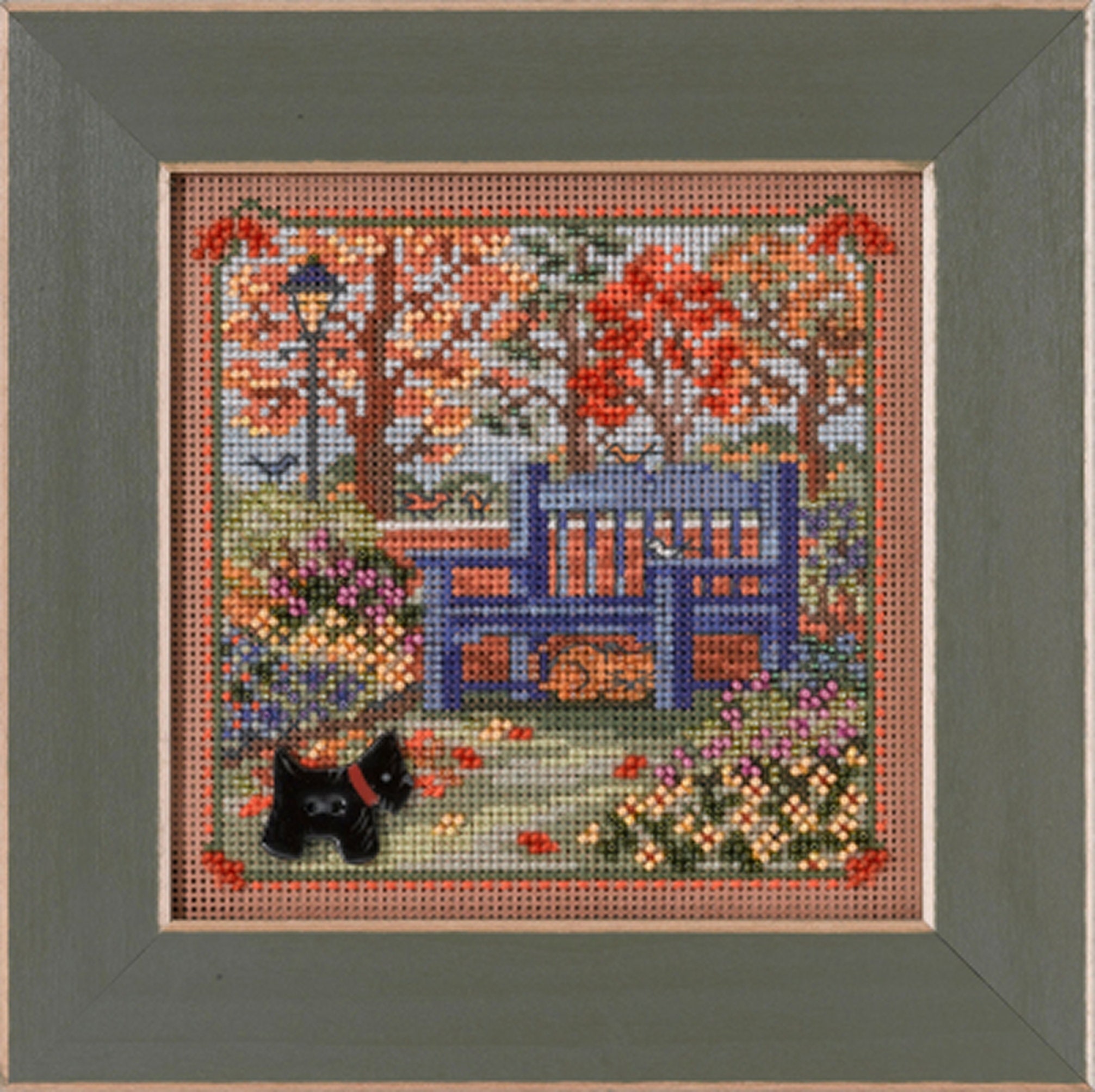 定番の中古商品 Hill Mill Buttons MH14 Bench Autumn Series Autumn Beads & アイドル