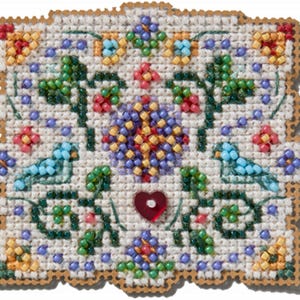 Mill Hill Spring Bouquet Collection Folk Art MH18-2513 Ornament Beaded Counted Cross Stitch Kit