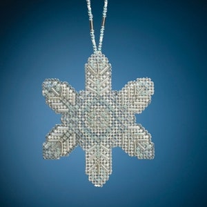 Mill Hill Beaded Holiday, Opal Ice Snowflake MH21-2013 Christmas Ornament Counted Cross Stitch Kit