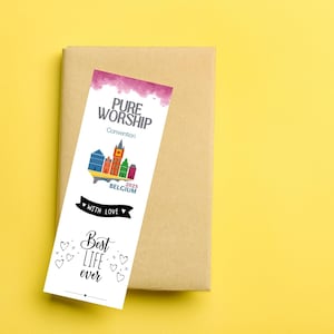 JW 2025 “Pure Worship” Special Convention Printable Bookmark Digital File | BELGIUM