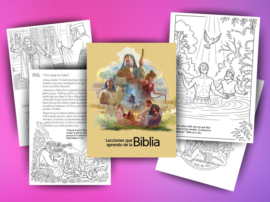 JW Kids Coloring Book – Lecciones Que Aprendo De La Biblia / Lessons