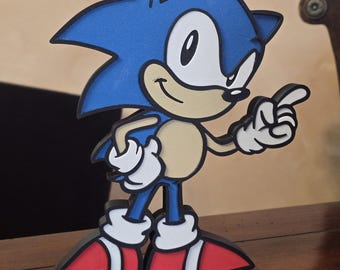 3D Wall Art - Sonic the Hedgehog - 28 piece puzzle