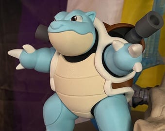 Premium Blastoise Model Kit - High-Quality 3D Printed Figure