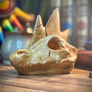 Feraligatr - Handcrafted Skull Lantern - Tea Light Included