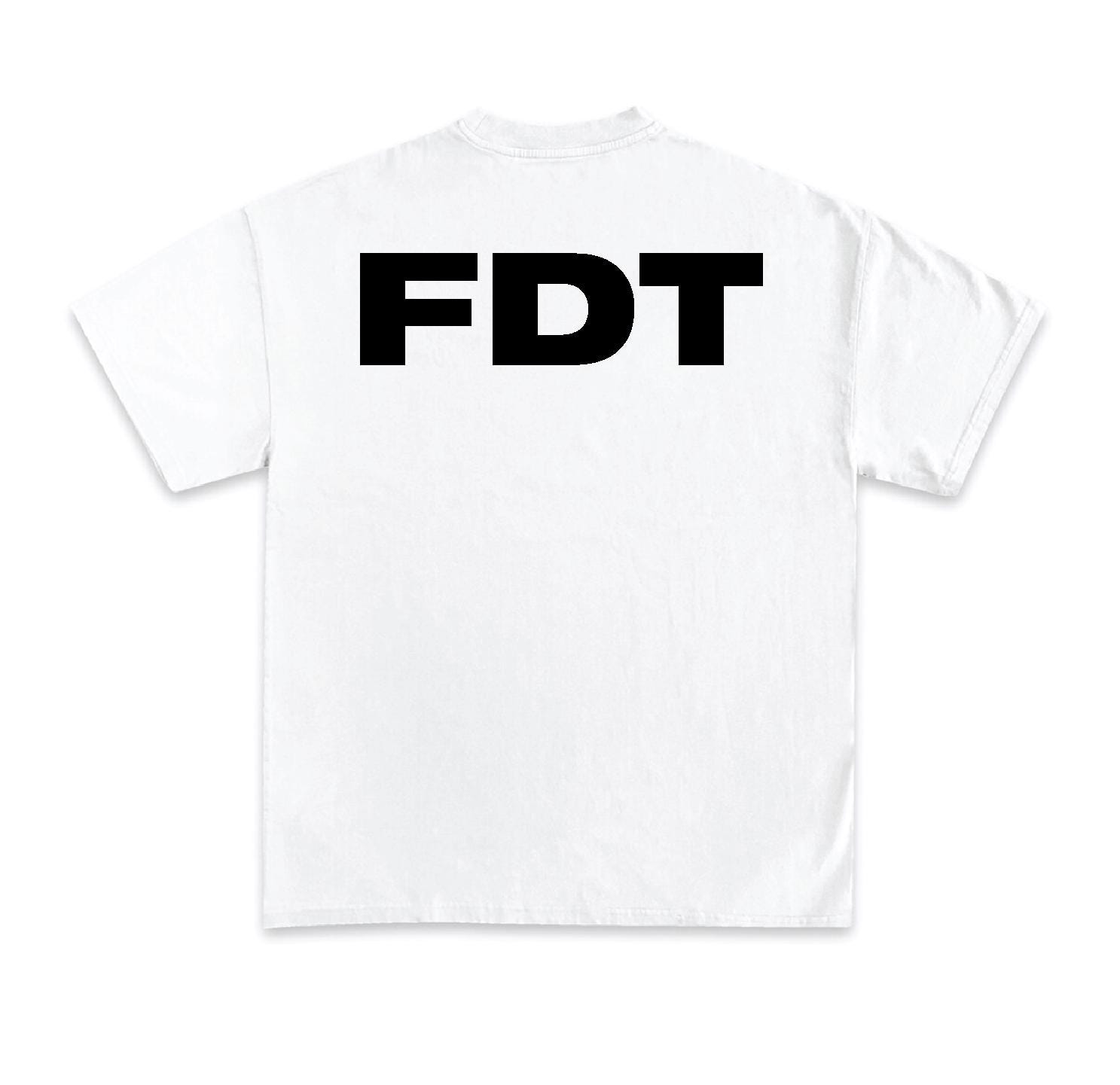 FUCK DONALD TRUMP Fuck Ice White T-Shirt Streetwear Unisex Loose Fit Los Angeles Style Fdt