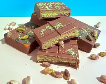 Dubai chocolate Original size.Pistachio Knafeh chocolate bar (only ONE Bar of Chocolate)