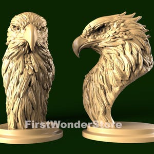 3D STL Modell 3 Der Adler Ganzes Modell für CNC-Fräser Engraver Carving-Maschine 3D-Drucker, Aspire, Artcam, Fusion3D