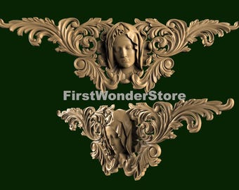 Saint Mariya Prayer 3D STL Model Flat Backside for CNC Router