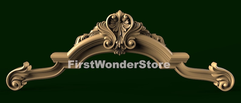 Arch Router Pattern Template 3D Bed Headboard STL Models: CNC Router Carving Designs (digital ...