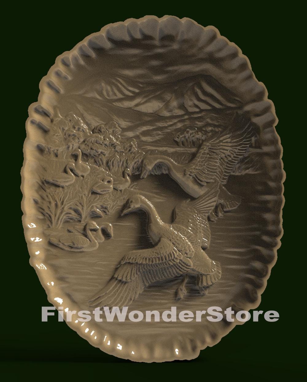 10 Pcs 3D STL Duck & Goose Theme for CNC Router, Engraver, Carving ...