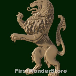 3D STL Modell 7 Angry Lion Wild Tiere für CNC Fräser Engraver Carving Maschine 3D Drucker, Aspire, Artcam, Fusion3D