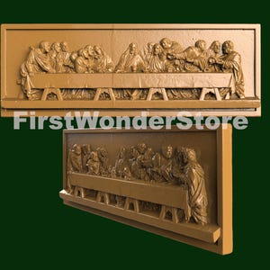 3D STL Model of The Last Supper 9 Old Style for CNC Router, Engraver, Carving, Machine, 3D Printer, Artcam, Aspire, Fusion3D