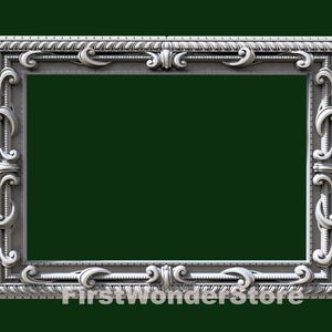 3D STL Modell Square Classic Frame 12 für CNC Fräser Engraver Carving Maschine 3D Drucker Artcam Aspire Fusion3D
