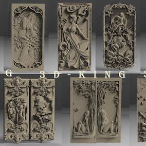 12 pezzi di modelli STL 3D del tema delle donne del backgammon per router CNC, incisore, macchina per intaglio, stampante 3D Artcam, Aspire, Fusion