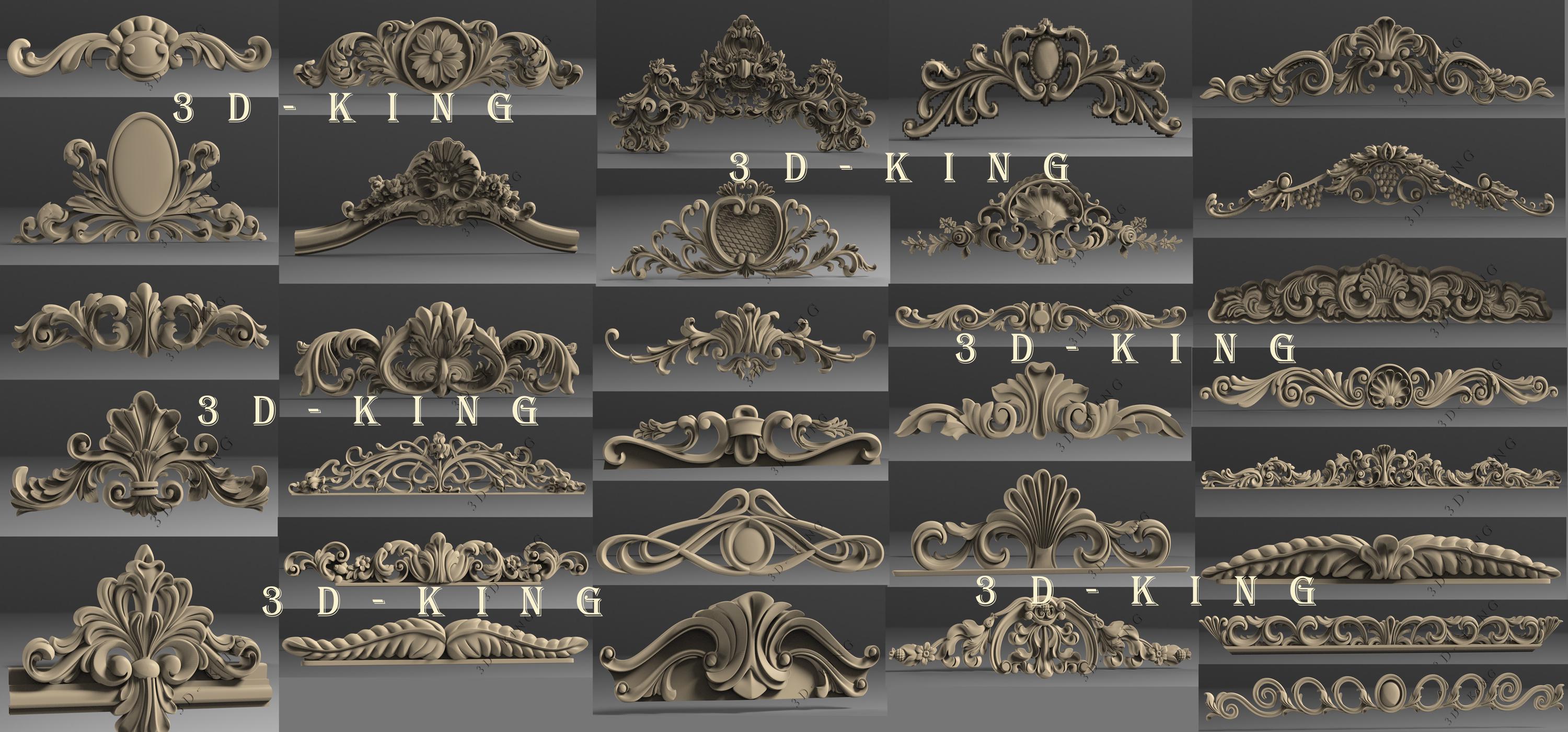 【3Dアート】KOMPOSITION 607 Compomotive MO6 Printable Rim Three Versions - 3D Model by