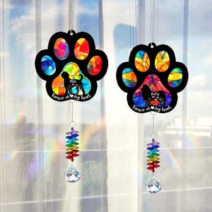 Personalized Dog Loss Sympathy Gift, Custom Dog Memorial Suncatcher, Pet Memorial, Loss of Dog Gift, Dog Remembrance Gift, Pet Lover Gift