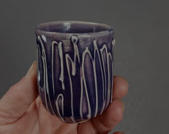 Small purple vase, ceramic vase, one of a kind