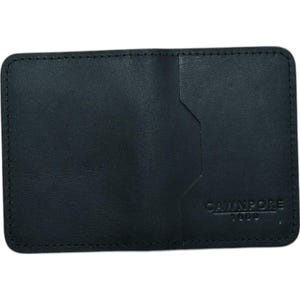 Cawnpore 1860 Mulheres Envelope Couro Mini Cartão de Crédito Carteira Artesanal, Carteira com Bloqueio RFID