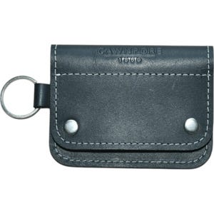 Estuche organizador para llavero de cuero Cawnpore 1860 con 4 ganchos y cierre de botón