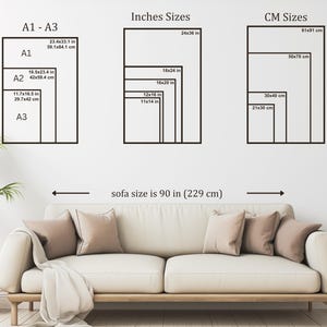 Sage Green Fan Leaf Japandi Wall Art, Botanical Line Art Poster, Wabi Sabi Decor, Organic Minimalist Print for Living Room Home Office image 5