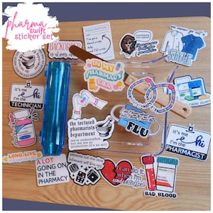Pharmacy Era Stickers - Pharmacy Tech Gift, Nurse Humor, Funny Prescription Parody Decals