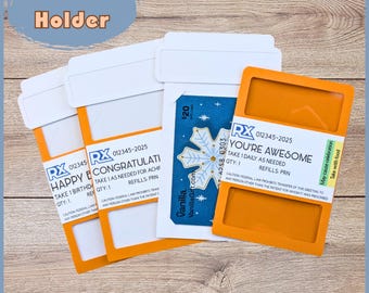 Prescription Bottle Gift Card Holder for Pharmacists & Nurses - Multiple Greeting Options!