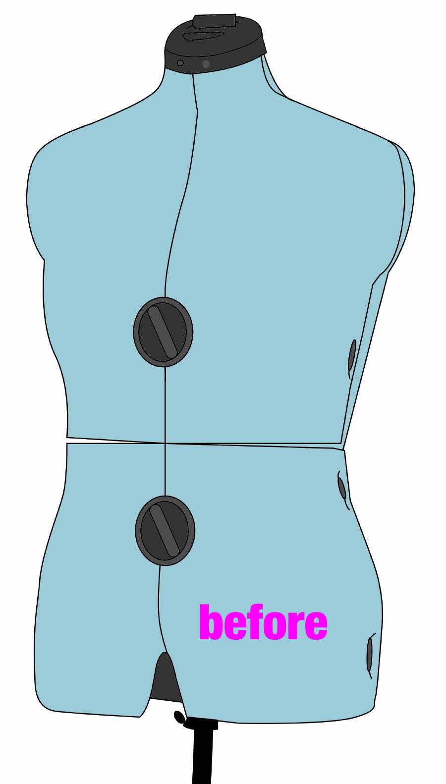 Dress Form Cover Sewing Pattern fits Dritz and Singer. Etsy UK