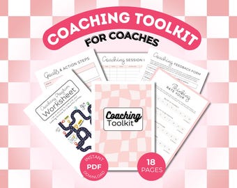 Boîte à outils pour coach de vie : feuilles de travail imprimables pour coach de vie, fixation d'objectifs (téléchargement PDF)