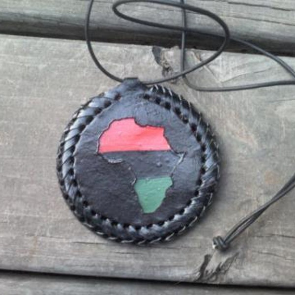 RBG Leather handcrafted Medallion