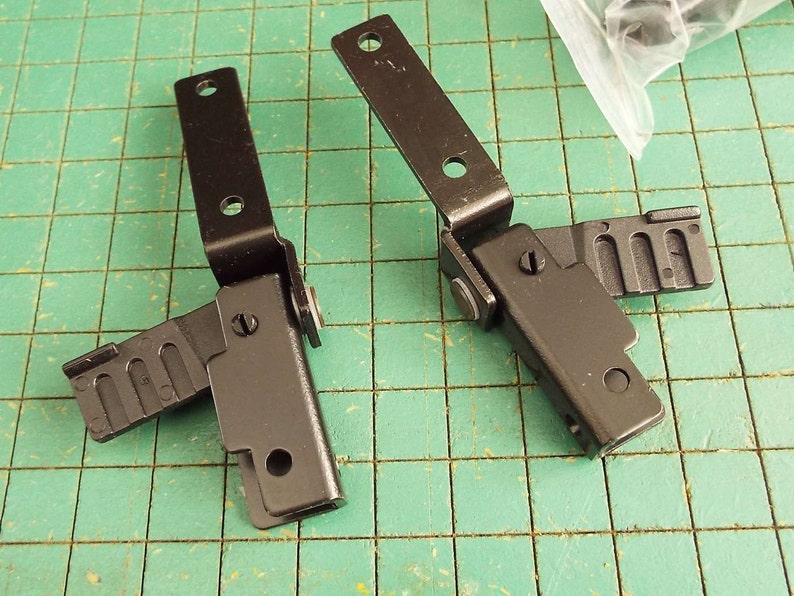 10 Recess Mount Glass Door Hinges Entertainment Center Black Etsy