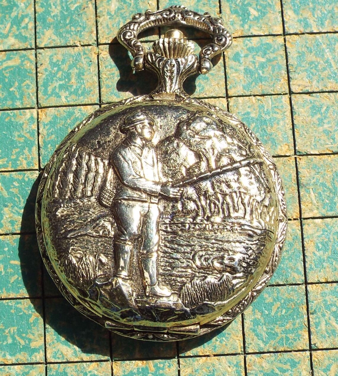 Remington Pocket Watch hunter case fisherman steampunk Etsy