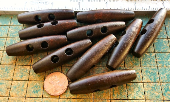 Wooden 2 Hole Toggle - each Wooden 2 Hole Toggle - each
