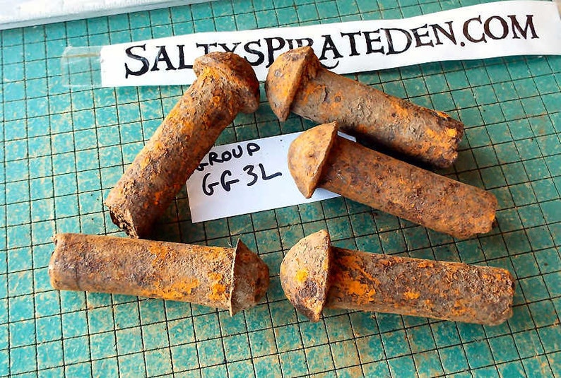 rustic collectible welders memento 5 count San Francisco memorabilia bridge history Old Rusty Crusty Bridge rivets Golden Gate