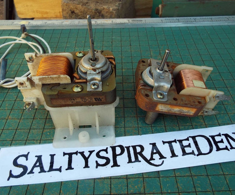 2 count 120v synchronous motors upcycled Microwave parts | Etsy