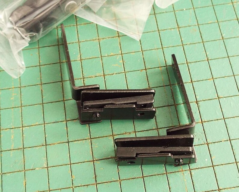 10 Recess Mount Glass Door Hinges Entertainment Center Black Etsy