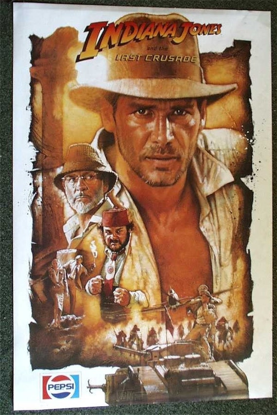 Indiana Jones and the Last Crusade Harrison Ford movie poster print 3 1989