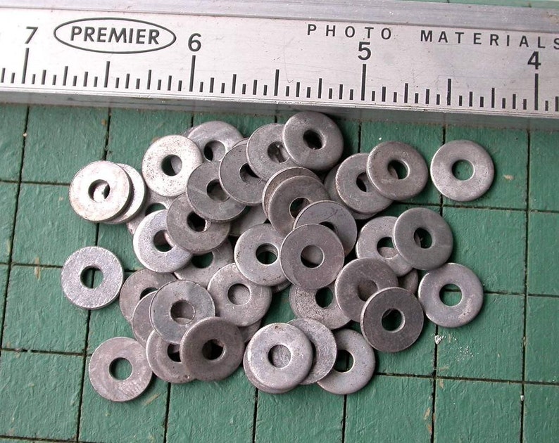 Washers 1/8 inch rivet burrs backing plates galvanized Etsy