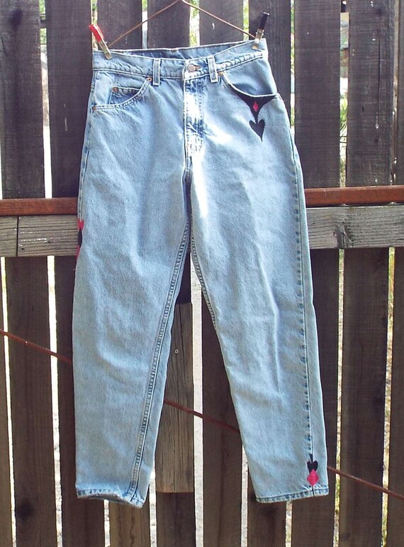 Levi 550 Jeans, Embroidered, Resurrected Jeans, the Missing Club  