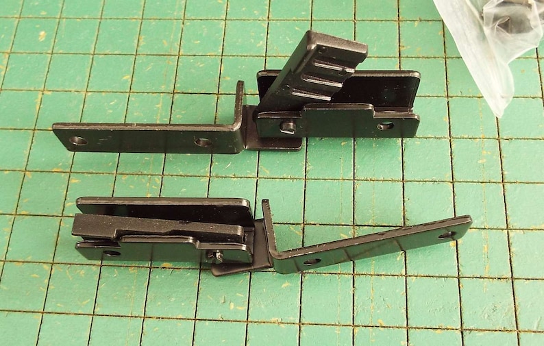 10 Recess Mount Glass Door Hinges Entertainment Center Black Etsy