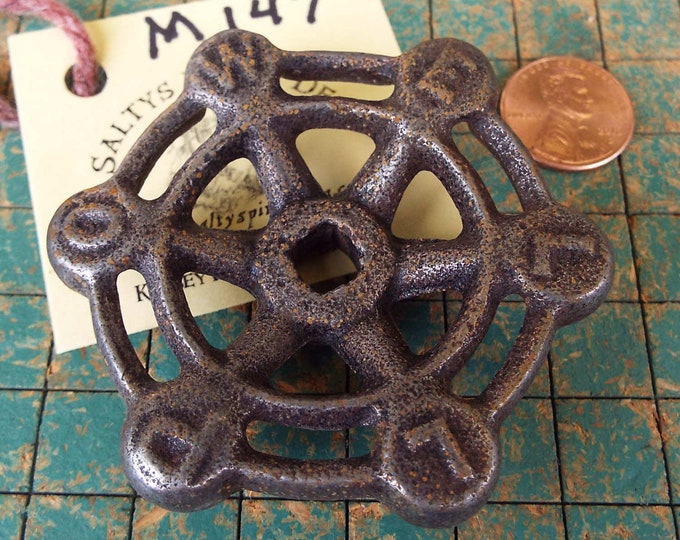 POWELL Valve Handle, 2 1/2 Inch, Cast Iron, Vintage Faucet Knob, Round ...